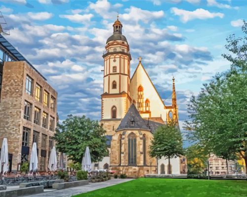 st thomas church Leipzig paint by numbers