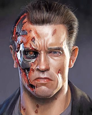 Terminator Portrait paint by numbers