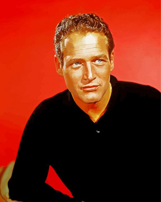 The Actor Paul Newman paint by numbers