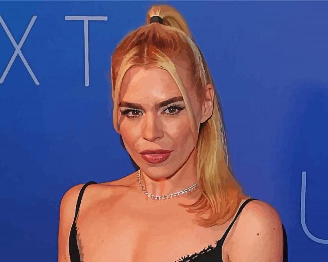 The Actress Billie Piper paint by numbers