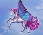 unicorn Horse butterfly paint by numbers