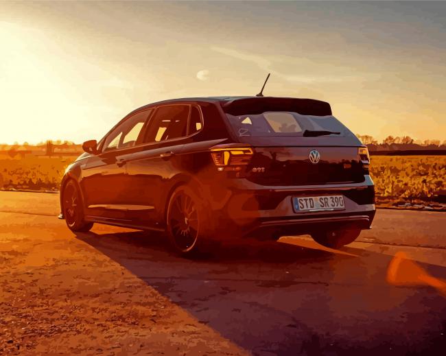 volkswagen Polo GTI paint by number