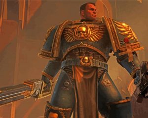 warhammer game character paint by number