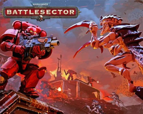 warhammer game paint by numbers