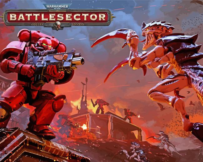 warhammer game paint by numbers