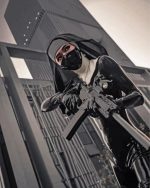 Warrior Nun paint by numbe