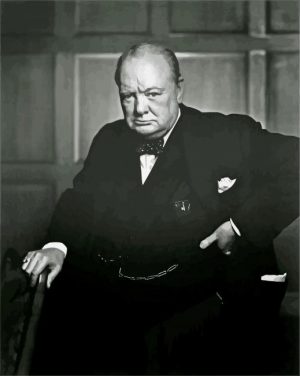 Winston Churchill Prime Minister paint by numbers