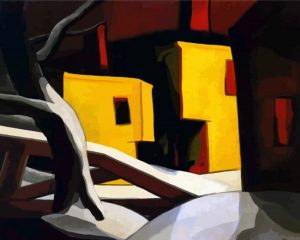 A Light Yellow Oscar Bluemner paint by numbers