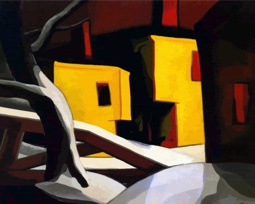 A Light Yellow Oscar Bluemner paint by numbers