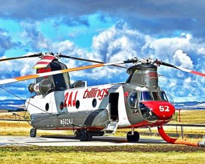 Chinook Helicopter paint by numbers