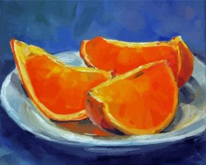 Aesthetic Orange Slice Art paint by numbers