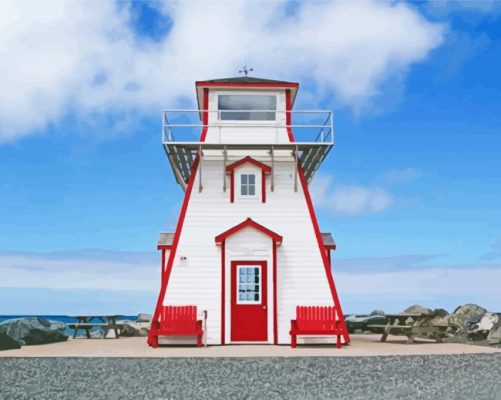 Arisaig Scotland Lighthouse paint by numbers