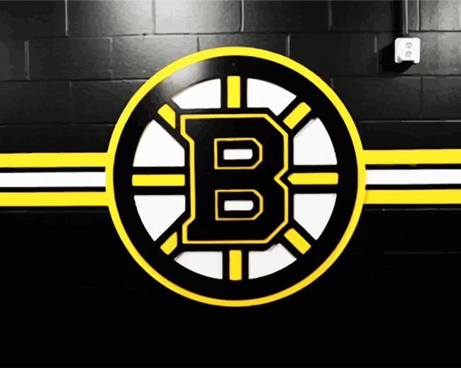 Boston Bruins Logo paint by numbers