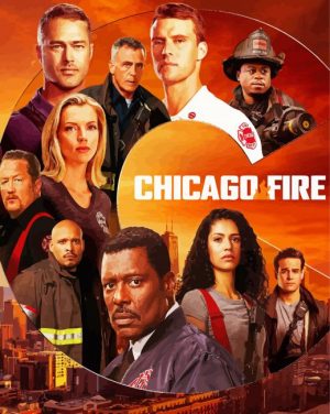 Chicago Fire serie poster paint by number