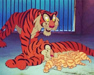 Disney Tiger Animation paint by numbers