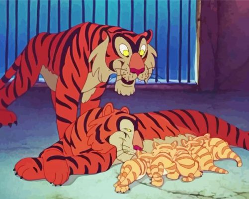 Disney Tiger Animation paint by numbers
