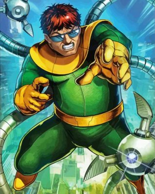 Dr Otto Octavius Comic paint by numbers