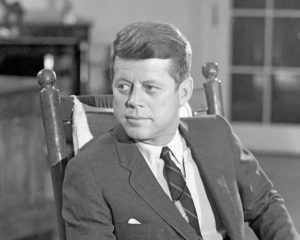 US President Kennedy paint by numbers