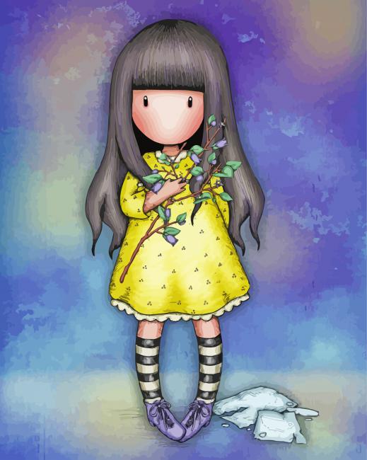 Gorjuss Girl paint by numbers