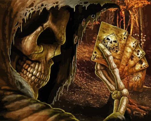 Grim Reaper Ace Spades paint by numbers