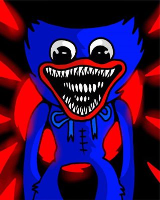 Huggy Wuggy Game paint by numbers
