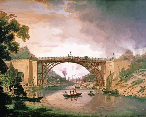 Ironbridge coalbrookdale uk art paint by number