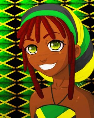 Jamaican Girl paint by numbers