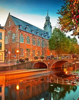 Leiden bridge paint by numbers
