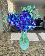 Ocean Breeze Orchid Flowers paint by numbers