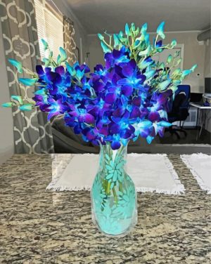Ocean Breeze Orchid Flowers paint by numbers