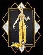 Pearl Dress Art Deco Paint by numbers