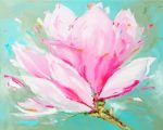 Pink Magnolia Art Paint by numbers