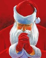 Praying santa paint by numbers