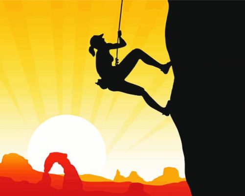 Rock Climbing paint by numbers