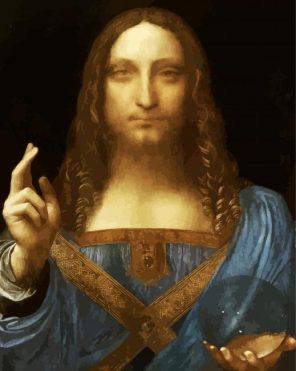 Salvator Mundi paint by numbers