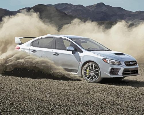 Subaru WRX paint by numbers
