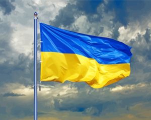 The Ukrainian Flag paint by numbers