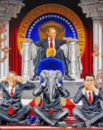 The Elephant In The Room Politic paint by numbers