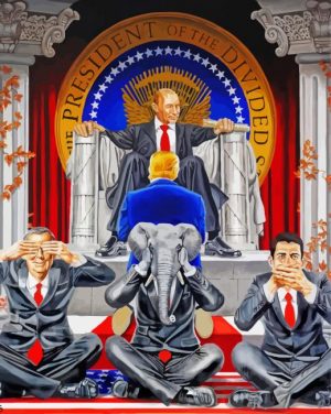 The Elephant In The Room Politic paint by numbers