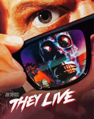 They live movie poster paint by numbers