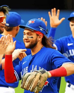 Toronto blue jays Players paint by numbers