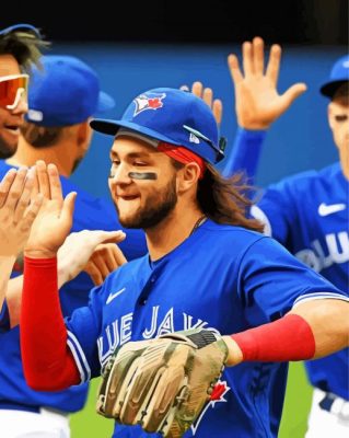 Toronto blue jays Players paint by numbers