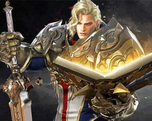 Turalyon Paladin paint by numbers