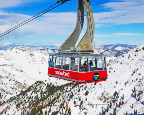 Utah Snowbird paint by numbers