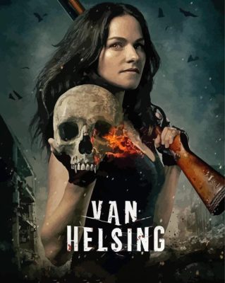 Van Helsing girl character poster paint by number
