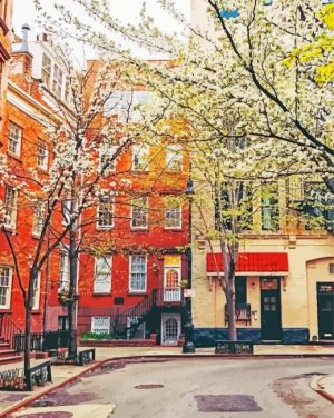 West Village New York paint by numbers