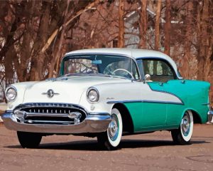 Aesthetic 1955 Oldsmobile paint by numbers