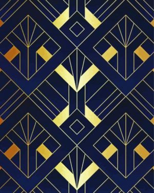 Aesthetic Art Deco paint by numbers