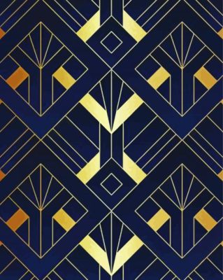 Aesthetic Art Deco paint by numbers