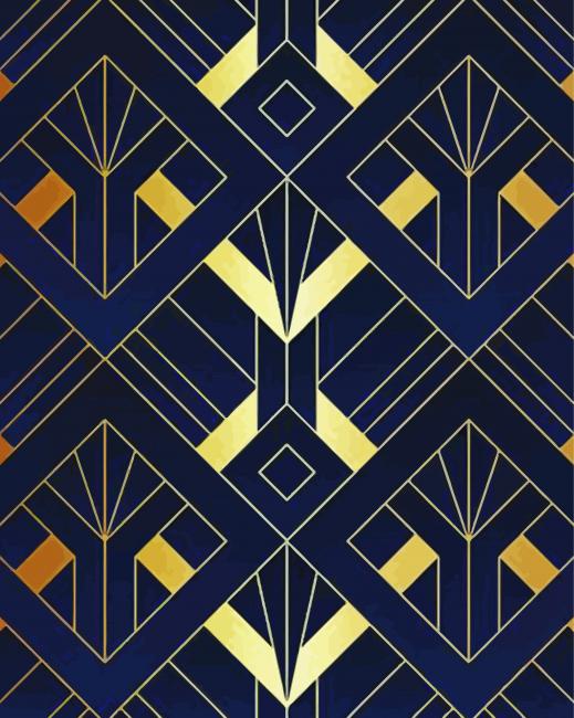 Aesthetic Art Deco paint by numbers